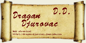 Dragan Đurovac vizit kartica
